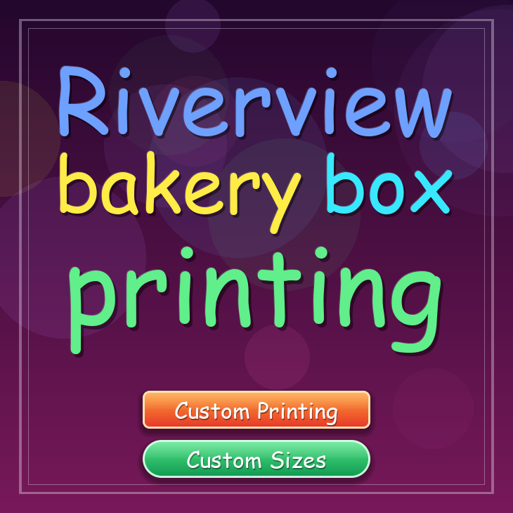 Riverview bakery box printing