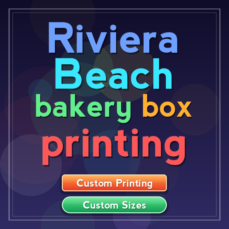 Riviera Beach bakery box printing
