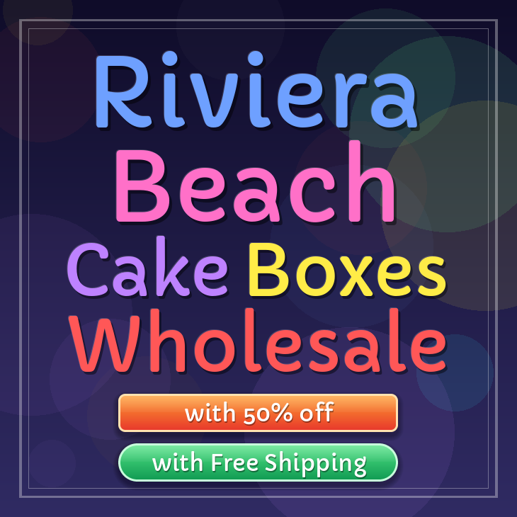 Riviera Beach cake boxes