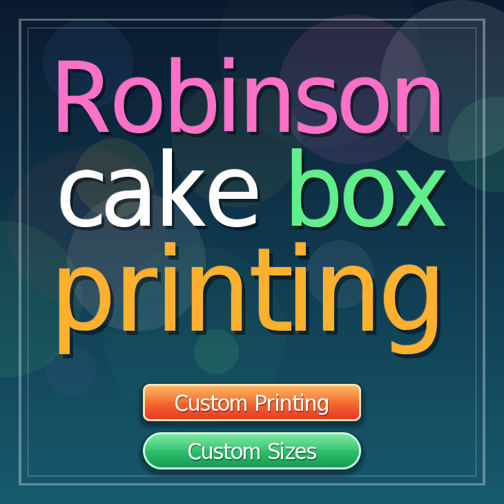 Robinson cake box printing