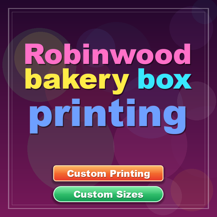 Robinwood bakery box printing