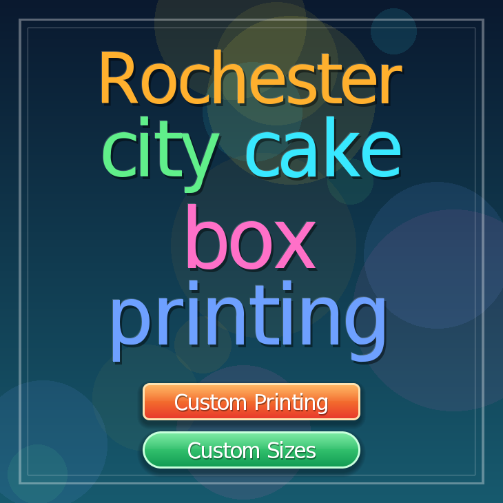 Rochester City cake box printing