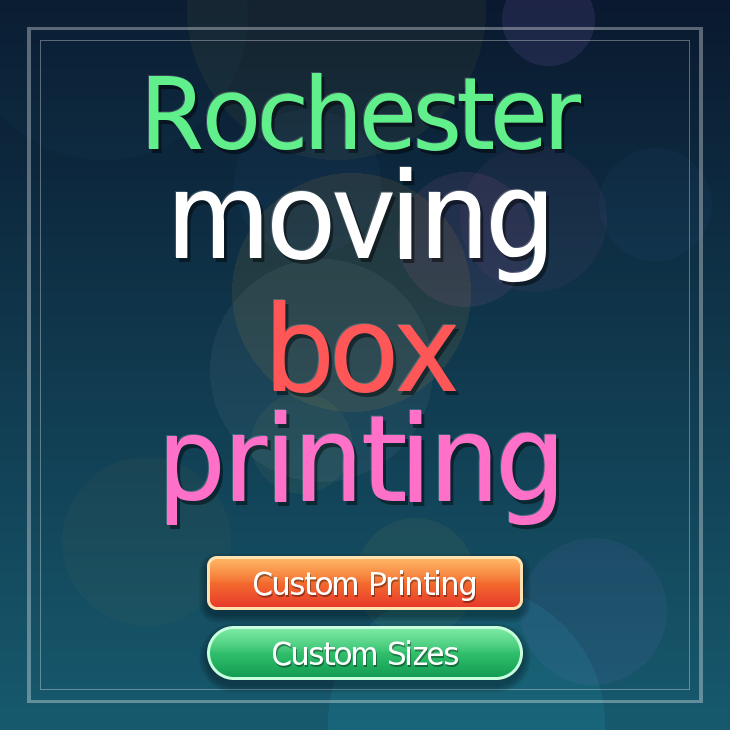 Rochester moving box printing