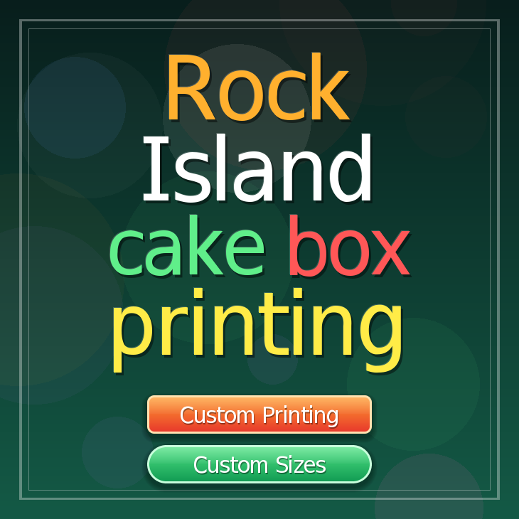 Rock Island cake box printing