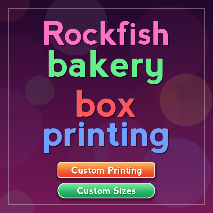 Rockfish bakery box printing