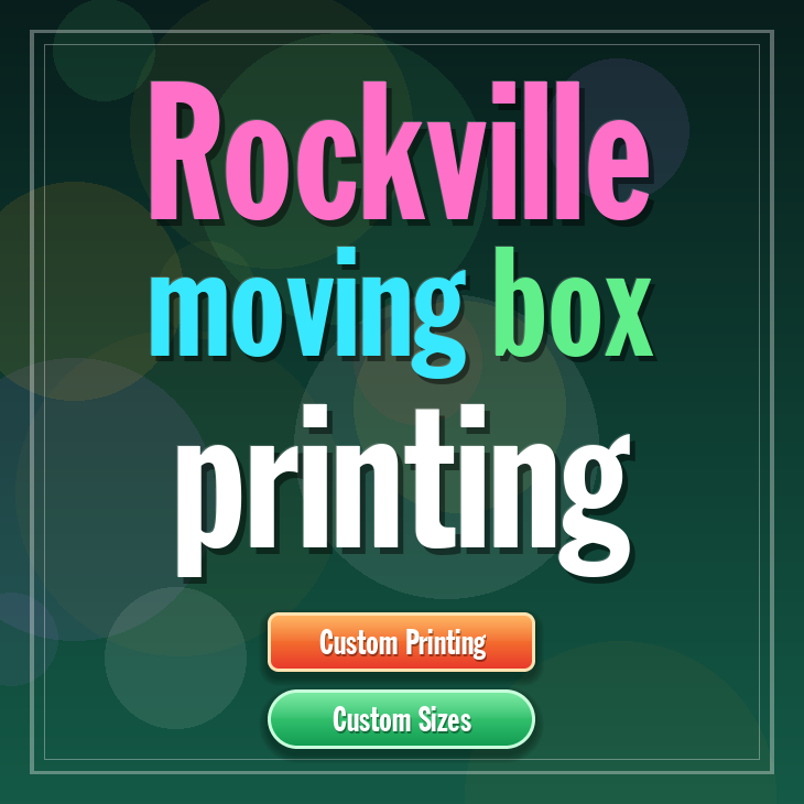 Rockville moving box printing