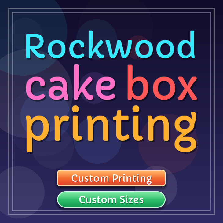 Rockwood cake box printing
