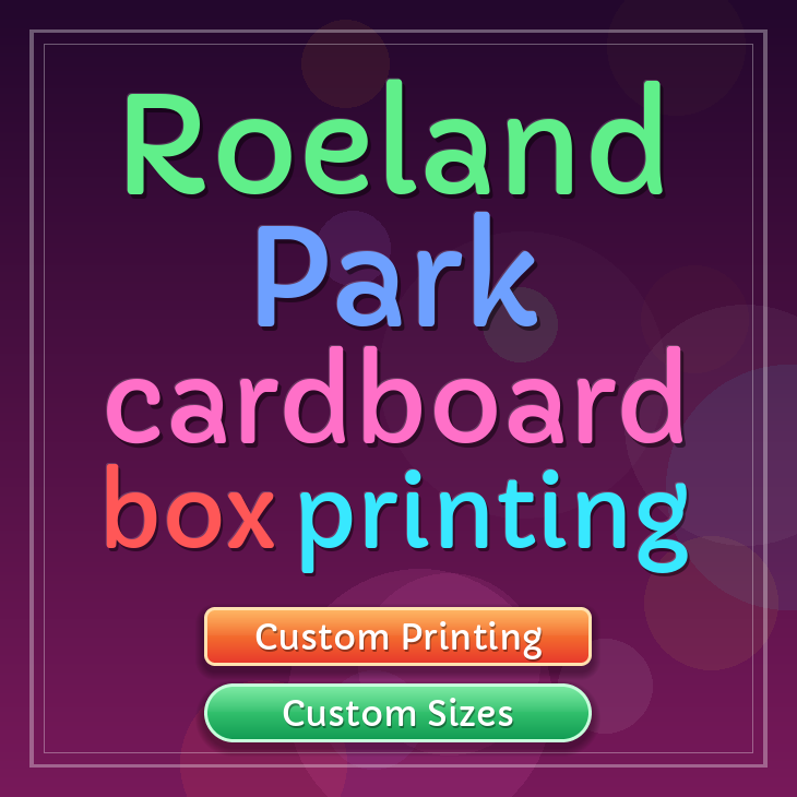 Roeland Park cardboard box printing