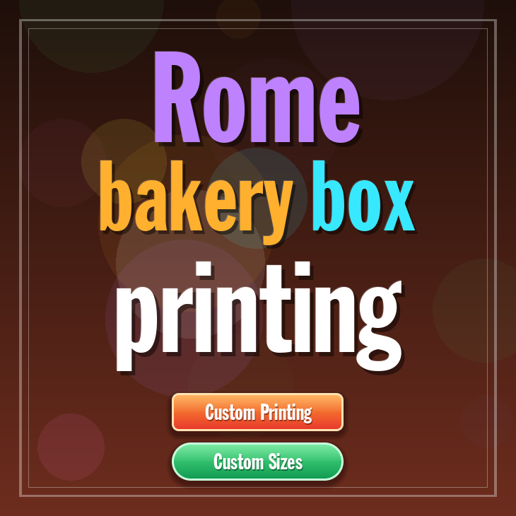 Rome bakery box printing