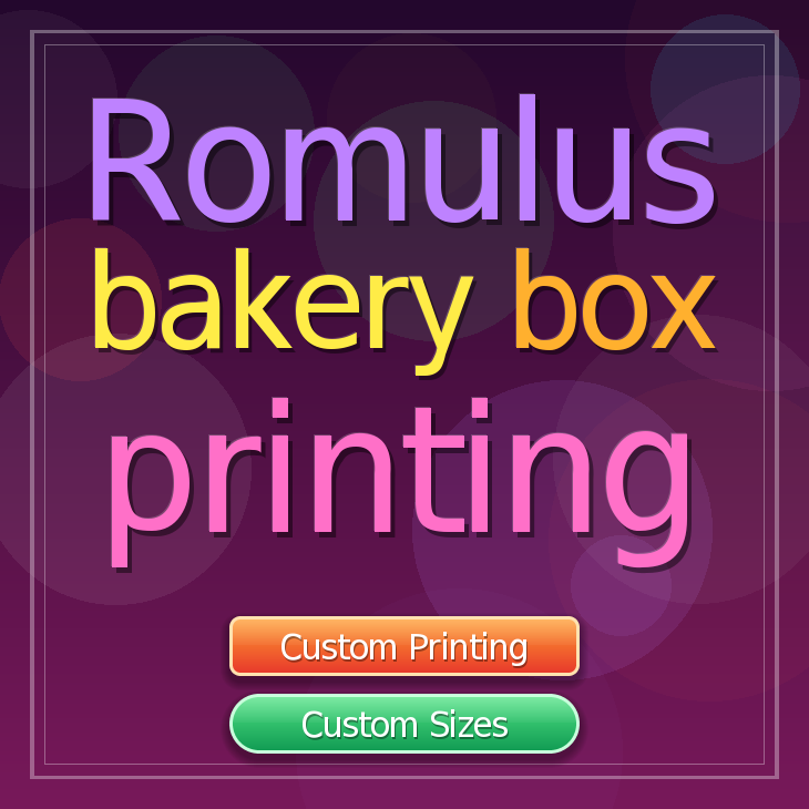 Romulus bakery box printing