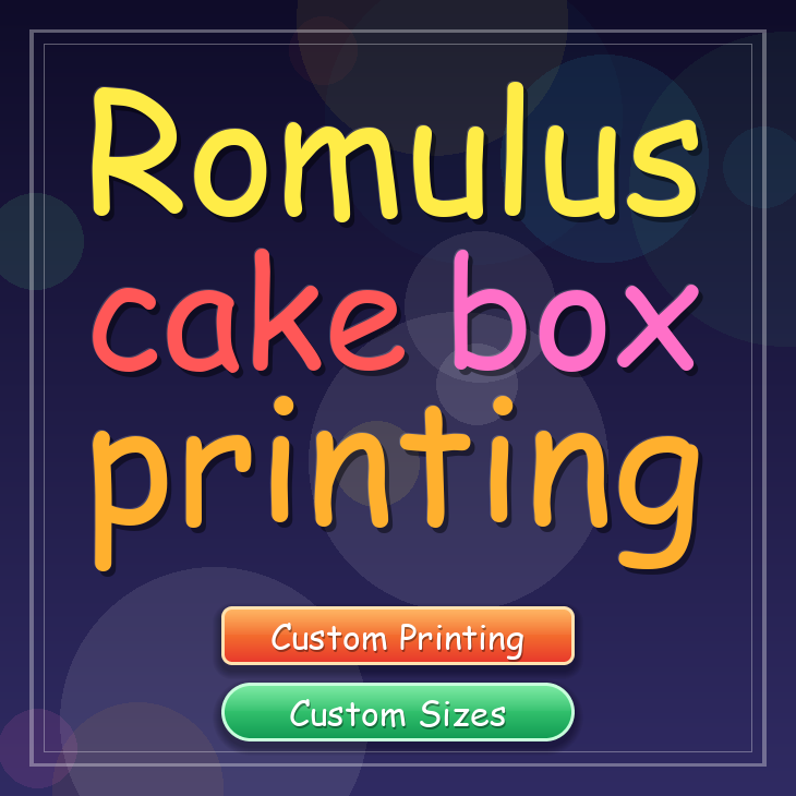 Romulus cake box printing