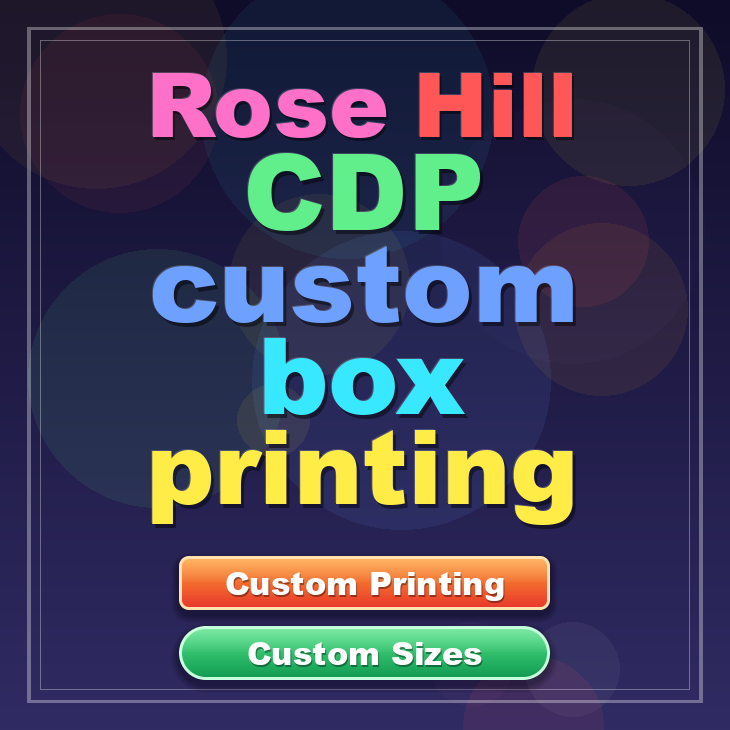 Rose Hill CDP custom box printing