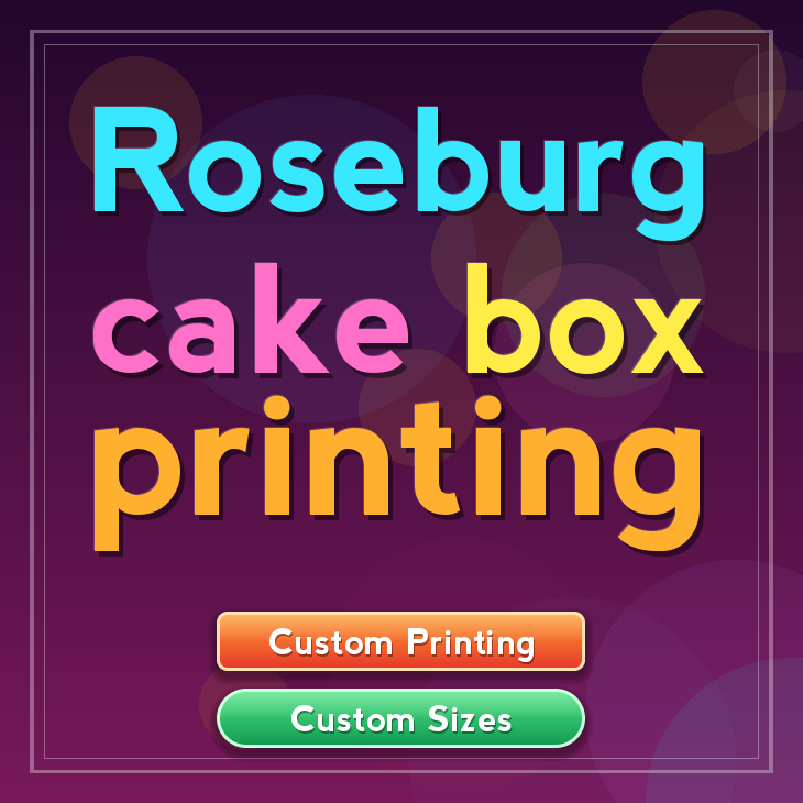 Roseburg cake box printing