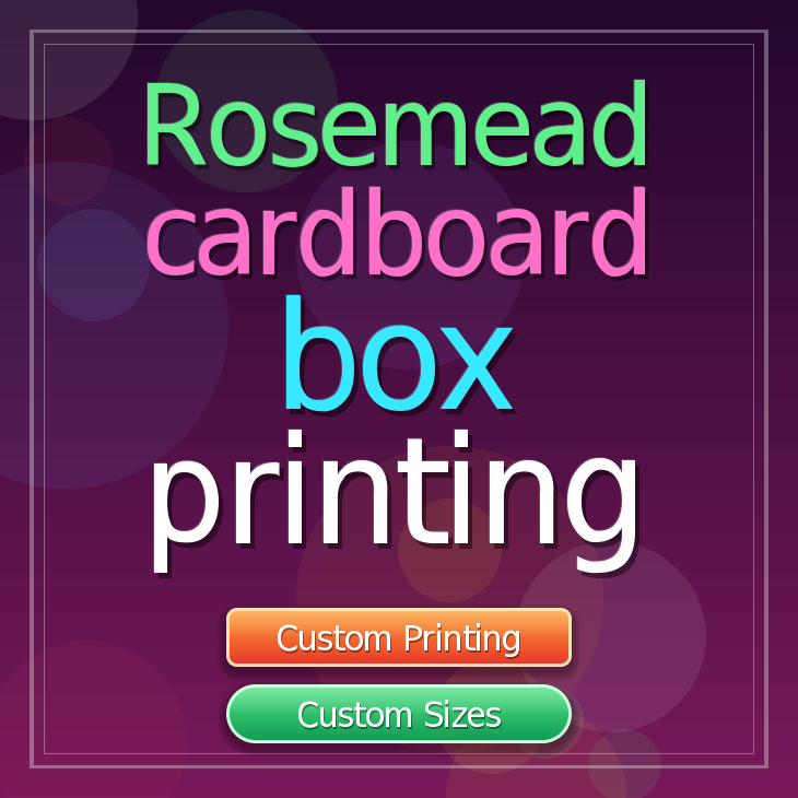 Rosemead cardboard box printing