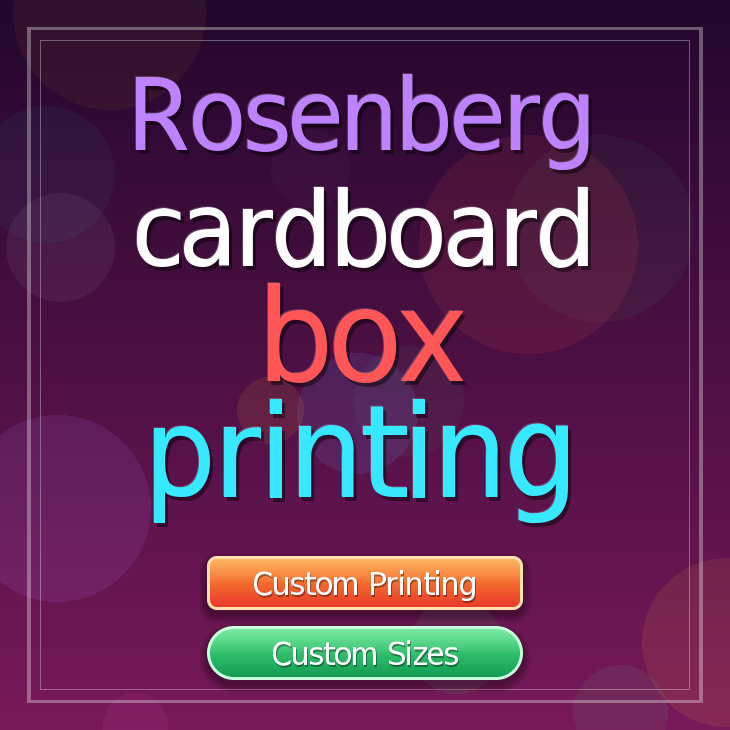 Rosenberg cardboard box printing