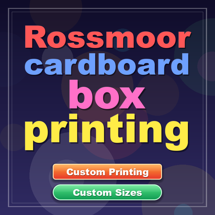 Rossmoor cardboard box printing