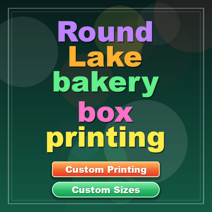 Round Lake bakery box printing