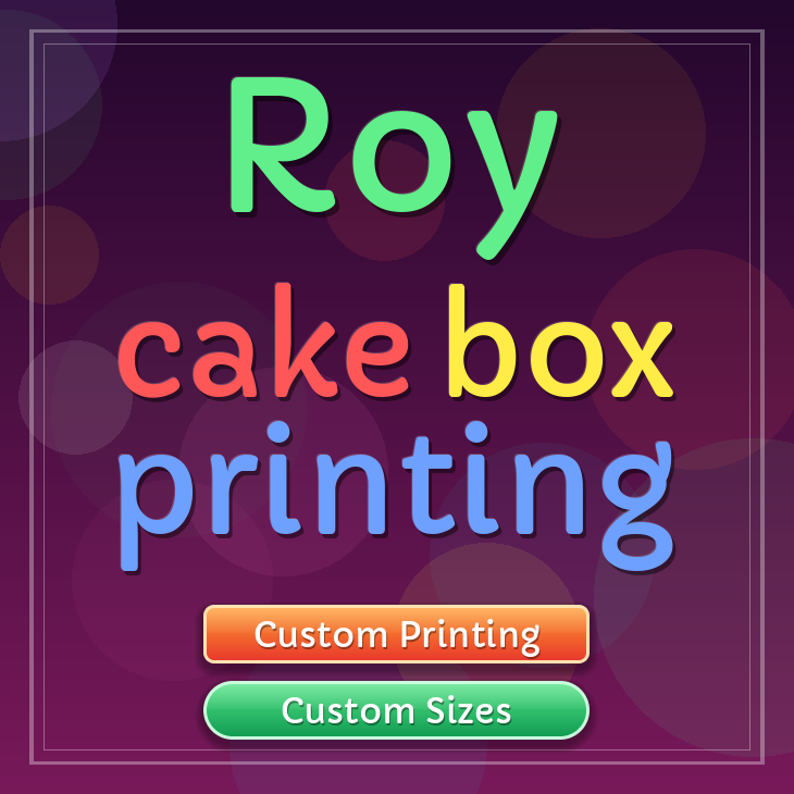 Roy cake box printing