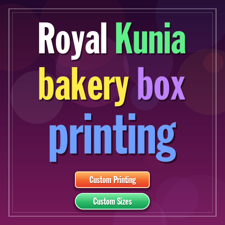 Royal Kunia bakery box printing