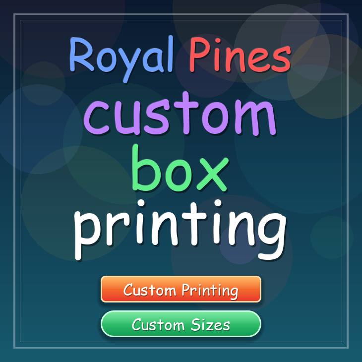 Royal Pines custom box printing