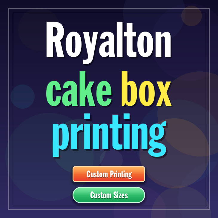 Royalton cake box printing