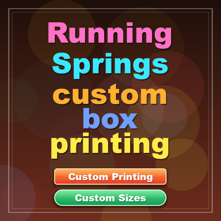Running Springs custom box printing