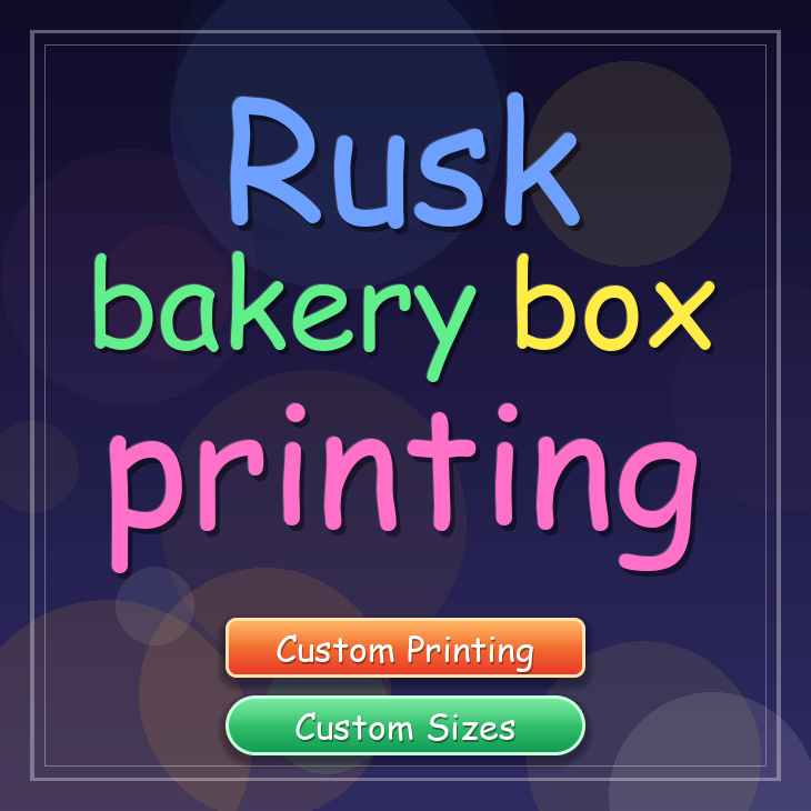 Rusk bakery box printing