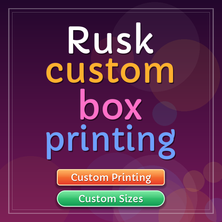 Rusk custom box printing