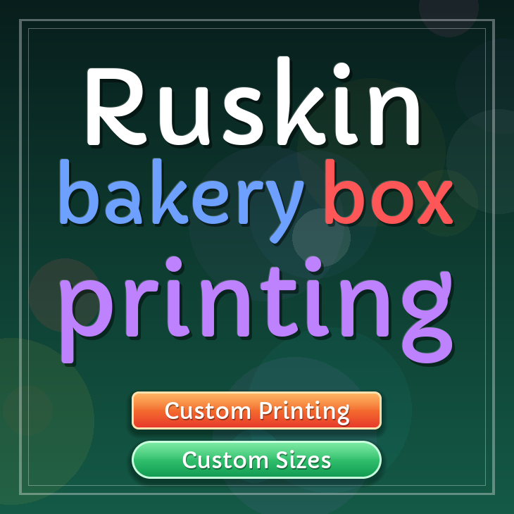 Ruskin bakery box printing