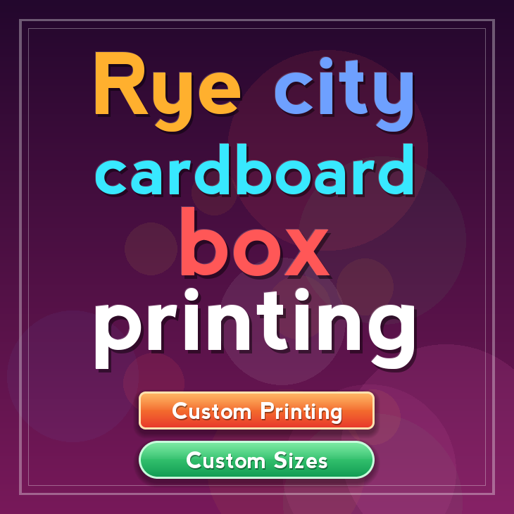 Rye city cardboard box printing