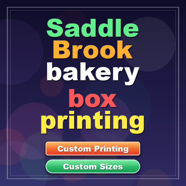 Saddle Brook bakery box printing