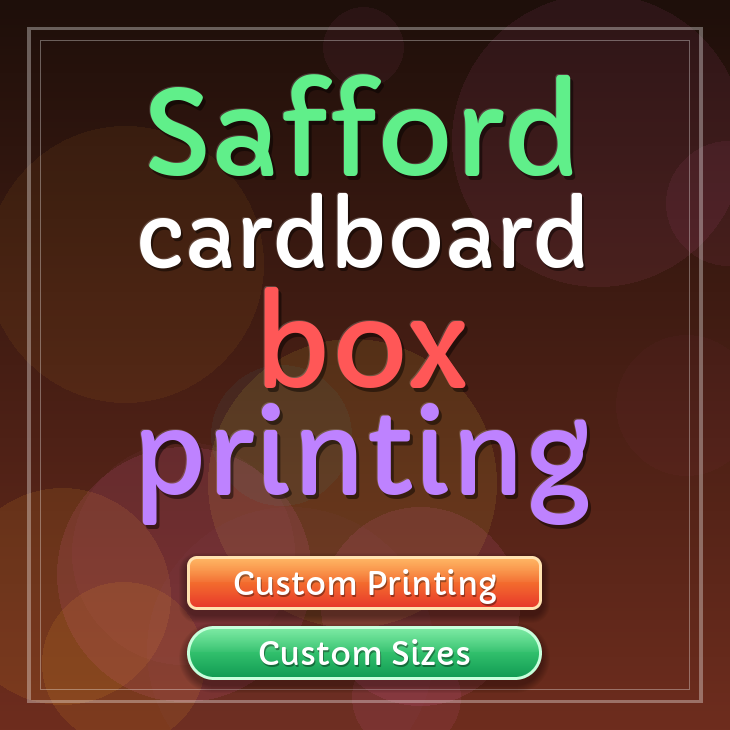 Safford cardboard box printing