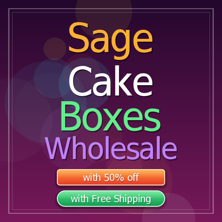 Sage cake boxes