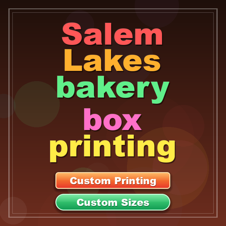 Salem Lakes bakery box printing