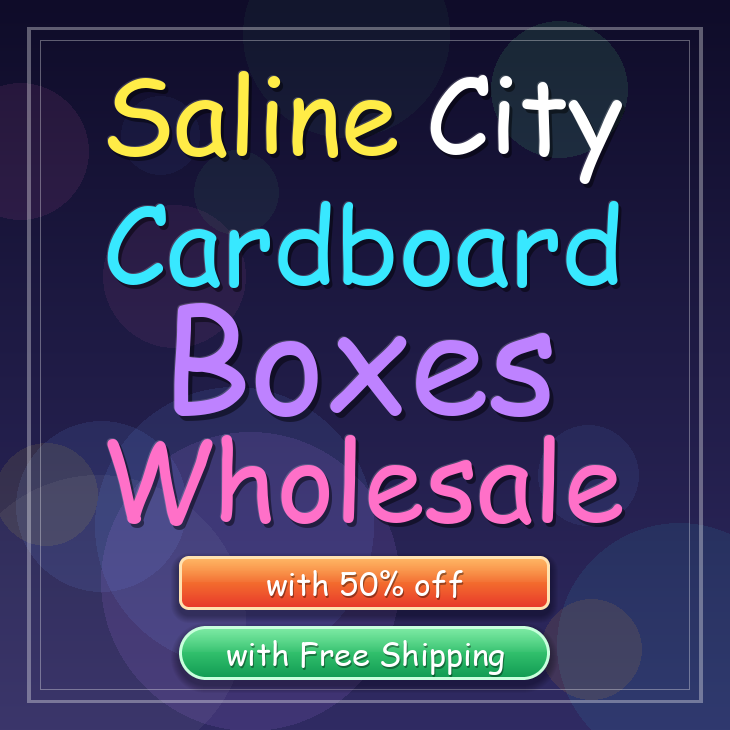 Saline city cardboard boxes