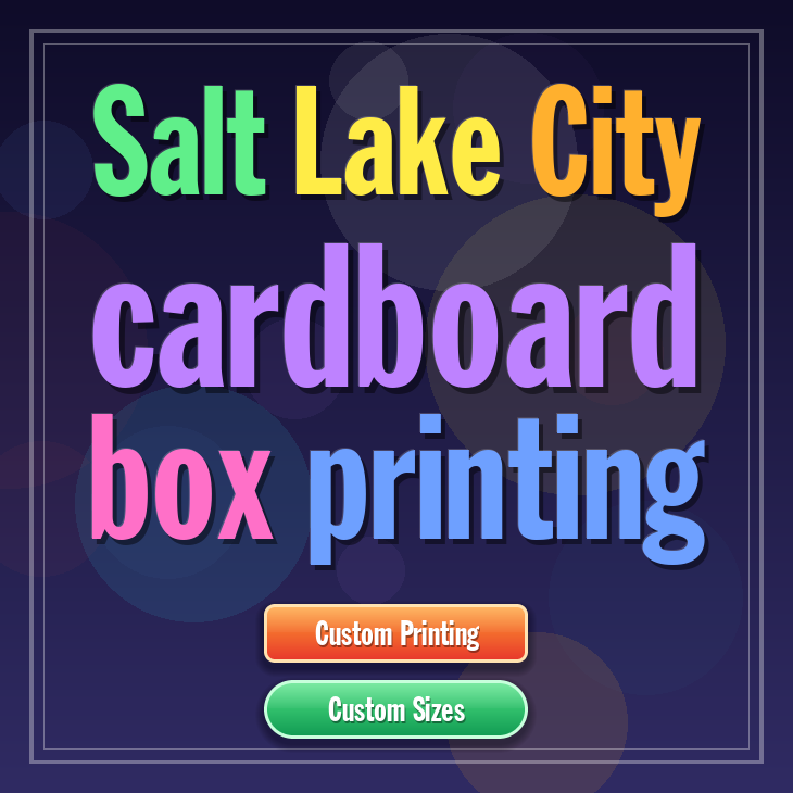 Salt Lake City cardboard box printing