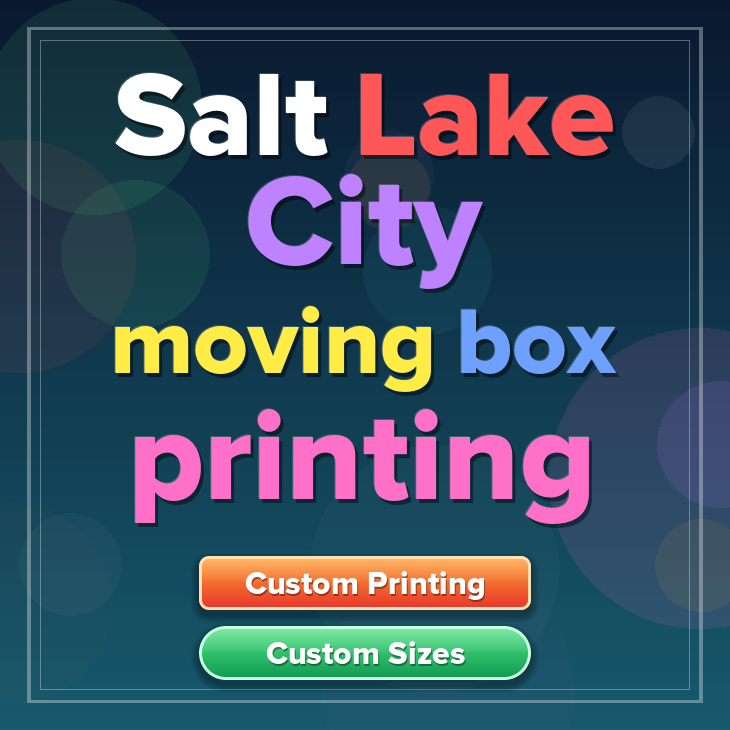Salt Lake City moving box printing