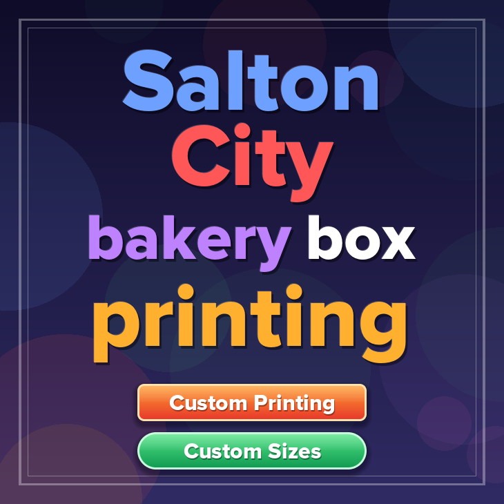 Salton City bakery box printing