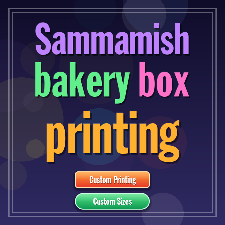 Sammamish bakery box printing