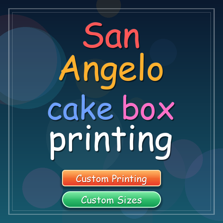San Angelo cake box printing
