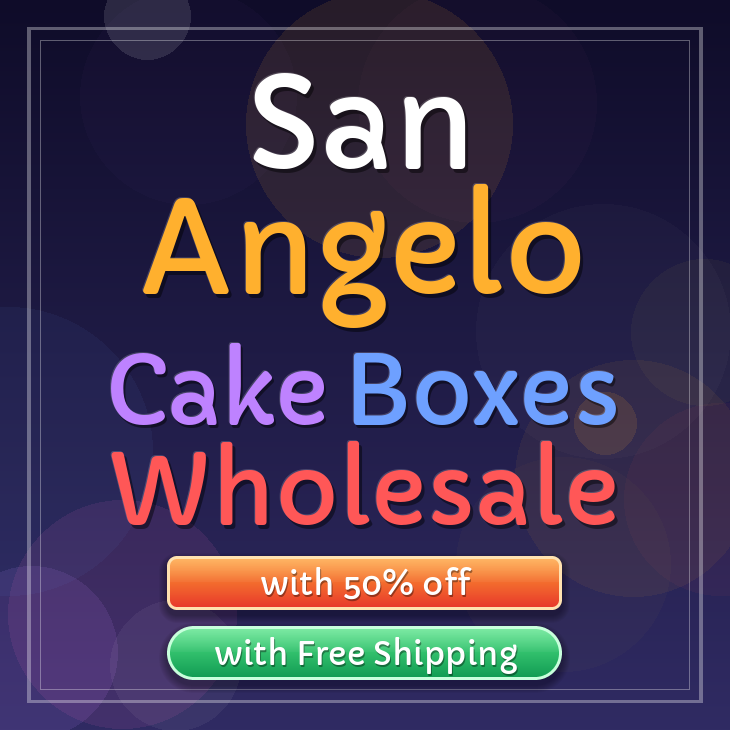 San Angelo cake boxes