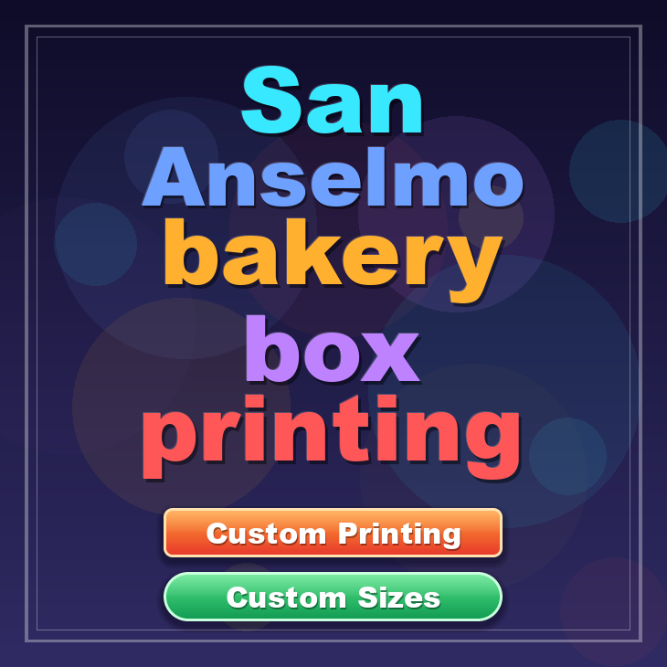 San Anselmo bakery box printing