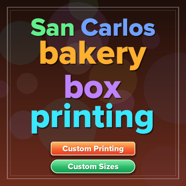 San Carlos bakery box printing