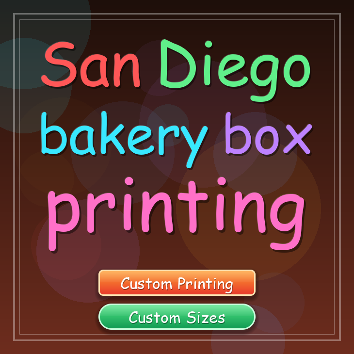 San Diego bakery box printing