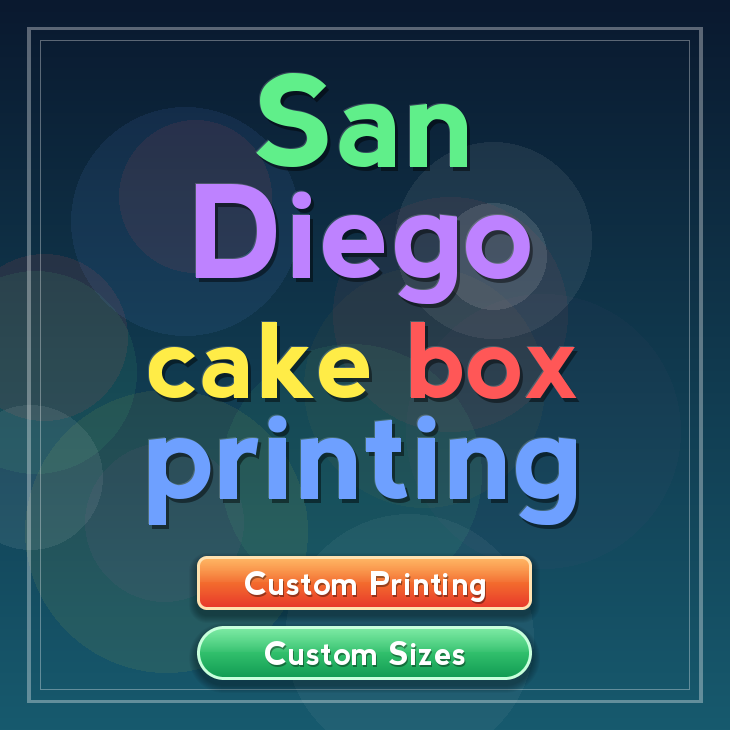 San Diego cake box printing