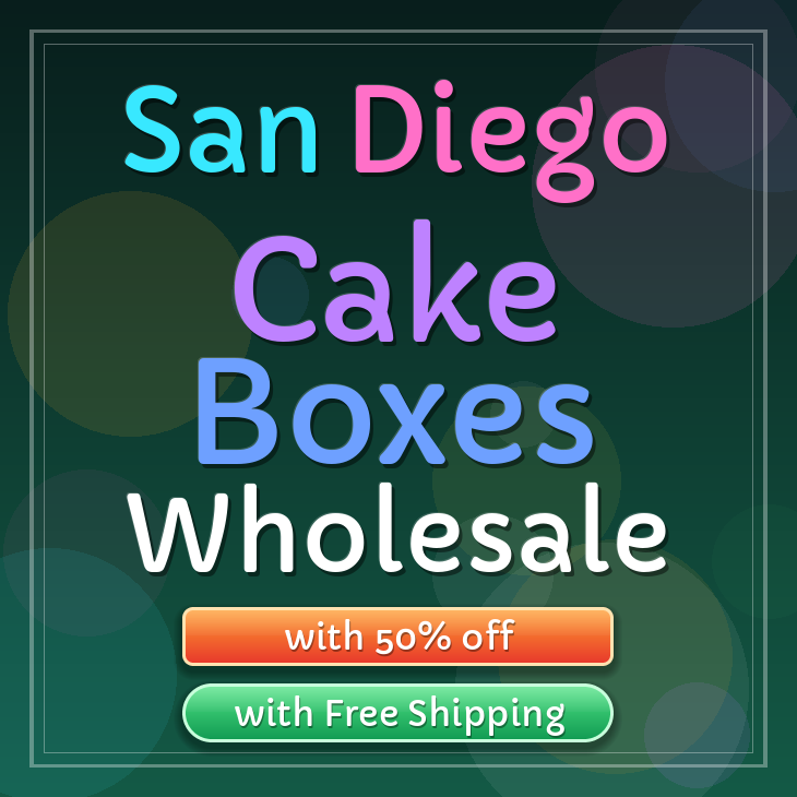 San Diego cake boxes