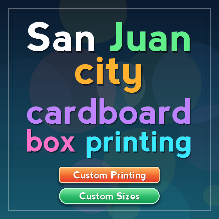 San Juan city cardboard box printing
