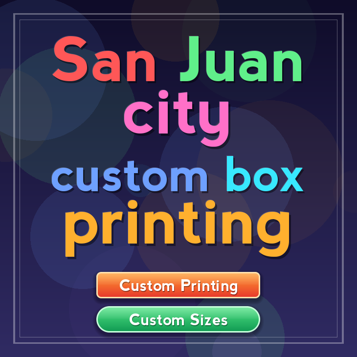 San Juan city custom box printing
