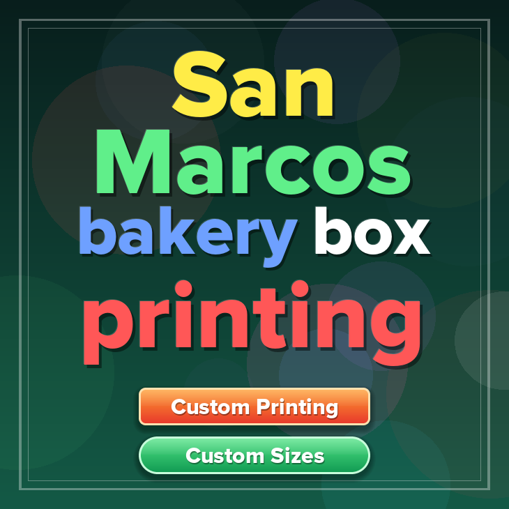 San Marcos bakery box printing