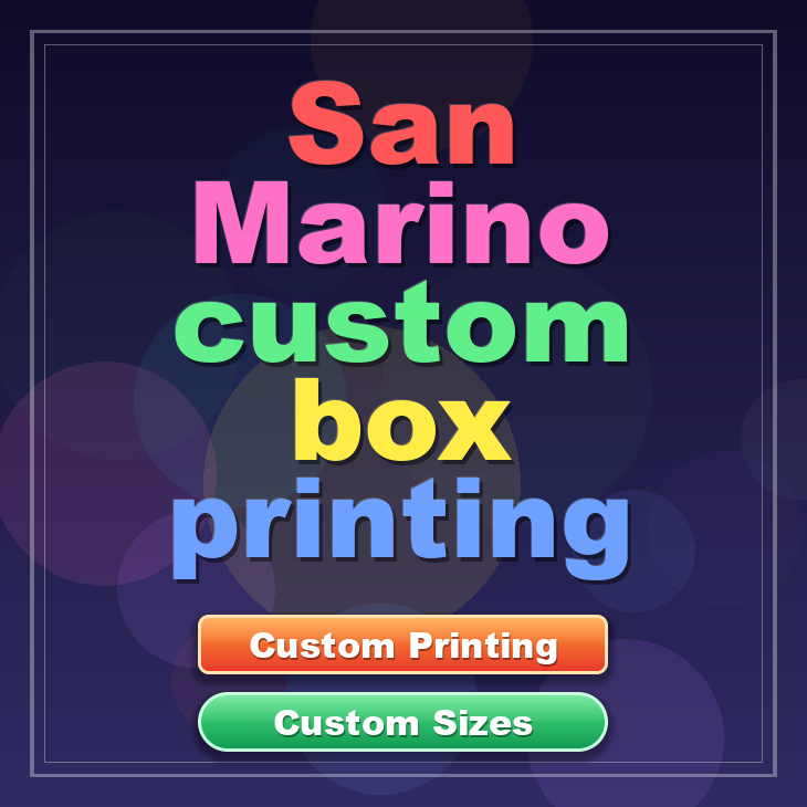 San Marino custom box printing